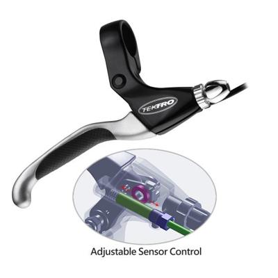 Tektro el550fr-rs remgreepset m/afslagschakelaar zw/satijn Tektro el550fr-rs remgreepset m/afslagschakelaar zw/satijn