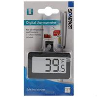 Scanpart koelkast & diepvries thermometer digitaal Koelkast accessoire Zwart - thumbnail