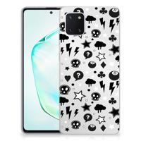 Silicone Back Case Samsung Galaxy Note 10 Lite Silver Punk - thumbnail