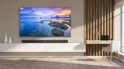 TCL TS8111 Soundbar met geïntegreerde subwoofer en draadloze Bluetooth, Dolby Atmos 2.1 (39 inch luidspreker, HDMI ARC, wandmontage, afstandsbediening, drie geluidsmodi)