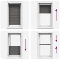 Pliss rolgordijn 75x100 cm stofbreedte 74,4 cm polyester zwart - thumbnail