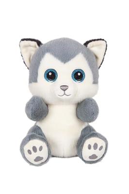 Pluche speelgoed - SKANDY Cutydoos Husky Hond Pluche Speelgoed, blauwgrijs - 23 cm