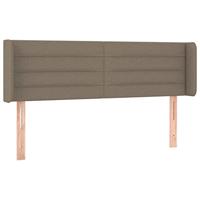 Hoofdbord LED 147x16x78/88 cm stof taupe - thumbnail