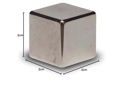 Maul Neodymium magneet (b x h x d) 20 x 20 x 20 mm Dobbelsteen Zilver 1 stuk(s) 6169496