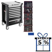 Facom Gereedschapswagen 8 laden, met 5 gevulde laden - Zwart - JETCM175GBNL - thumbnail