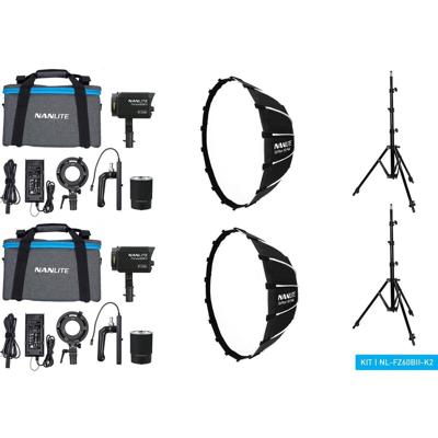 Nanlite Forza 60B II Bi-Colour LED Dual Kit (w/ Light Sta...