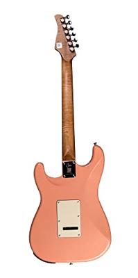 Mooer GTRS Guitars Professional 801 Flamingo Pink Intelligent Guitar met gigbag