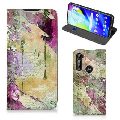 Bookcase Motorola Moto G8 Power Letter Painting Bookcase Motorola Moto G8 Power Letter Painting