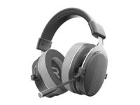Dark Project ONE VEXO Draadloze 2,4 GHz gaming-headset (grijs) - over-ear hoofdtelefoon, 500 mAh, 3,5 mm aansluiting, omnidirectionele microfoon, metalen frame (compatibel met pc, PlayStation, XBOX, - thumbnail