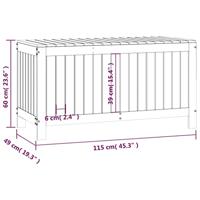 Tuinbox 115x49x60 cm massief grenenhout honingbruin - thumbnail