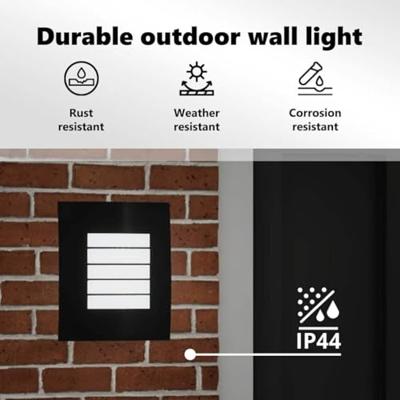 VidaXL Buiten wandlamp 2 pcs zwart 23.5 x 9 x 26 cm