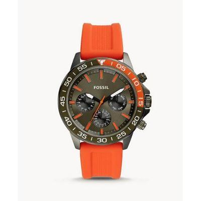 Fossil BQ2500 Bannon multifunctioneel oranje siliconen horloge Fossil BQ2500 Bannon multifunctioneel oranje siliconen horloge