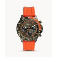 Fossil BQ2500 Bannon multifunctioneel oranje siliconen horloge - thumbnail