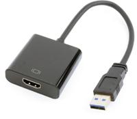Gembird A-USB3-HDMI-02 USB HDMI Zwart kabeladapter/verloopstukje - thumbnail