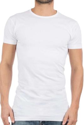 Alan Red T-Shirt Derby Extra Long White (Two Pack)