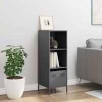Hoge kast 35x39x103,5 cm staal antracietkleurig - thumbnail