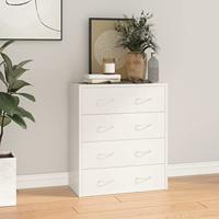 Dressoir met 4 lades 60x30,5x71 cm hoogglans wit - thumbnail