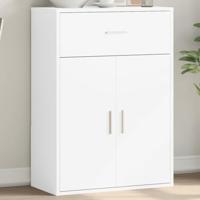 Dressoir 60x30x84 cm bewerkt hout wit - thumbnail