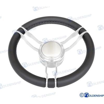 GS41285 - 350 mm zwart lederen stuurwiel