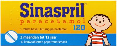 Sinaspril Paracetamol 120mg 10 Tabletten