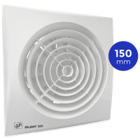 S&P Silent 300 CZ aan/uit Badkamer/ toilet ventilator - Ø150mm - thumbnail
