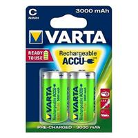 Varta Baby C Rechargeable Energy batterij 2200mAh NI-MH 2-pack, 56614101402, groen, CR2032 - thumbnail