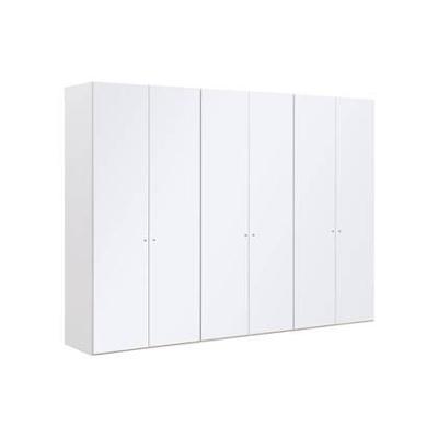 Goossens Kledingkast Easy Storage Ddk, Kledingkast 304 cm breed, 220 cm hoog, 6x glas draaideur