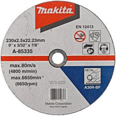 Makita A-85335 Doorslijpschijf 230x2,5x22,23mm staal Makita A-85335 Doorslijpschijf 230x2,5x22,23mm staal