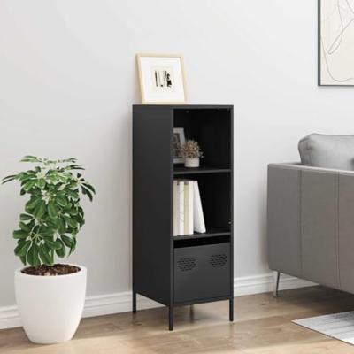 Hoge kast 35x39x103,5 cm staal zwart Hoge kast 35x39x103,5 cm staal zwart