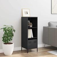 Hoge kast 35x39x103,5 cm staal zwart - thumbnail