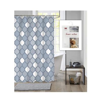 Dutch House Douchegordijn Geo 180x200 cm Blauw Dutch House Douchegordijn Geo 180x200 cm Blauw