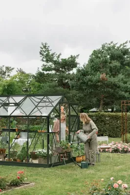 Tuinkas Mary IV groengrijs 3 mm veiligheidsglas Royal Well - Royal well