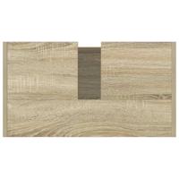 Badkamerkast 58x33x60 cm bewerkt hout sonoma eikenkleurig - thumbnail