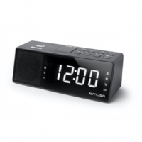 Muse M-172 BT Klokradio met Bluetooth, USB-poort en oplaadfunctie (Bluetooth, NFC, USB, AUX-in, PLL FM-radio, LED-display, 20 zendergeheugen, slaap, snooze) zwart - thumbnail