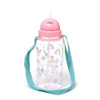 Ecozen Kinder Waterfles 450ml Flip Straw Unicorn Magic - thumbnail