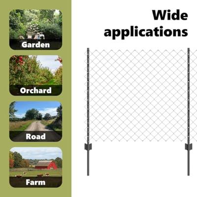 VidaXL Hek met paal grijs 1 x 10 m staal en pvc VidaXL Hek met paal grijs 1 x 10 m staal en pvc