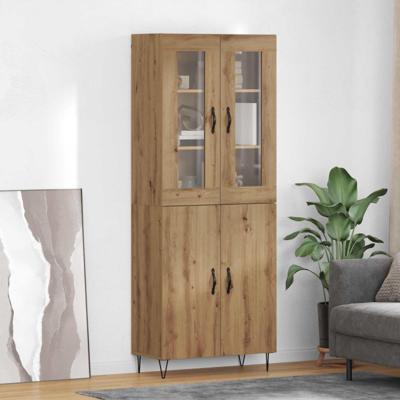 Hoge kast Artisan Eiken 69,5 x 34 x 180 cm Bewerkt hout