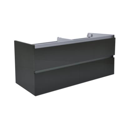 Wiesbaden Vision onderkast dubbel+ 4 laden 120x46 hoogglans grijs
