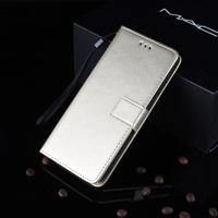 Crazy Horse textuur horizontale Flip lederen case voor Galaxy M20 met houder & card slots & portemonnee (goud) - thumbnail
