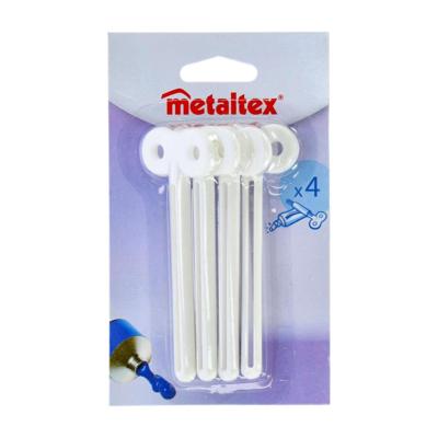 Metaltex Tube Sleuteltjes 4 Stuks Wit