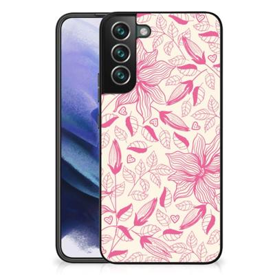 Samsung Galaxy S22 Plus Bloemen Hoesje Pink Flowers