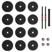 2-in-1 Halter Set Zwart en Rood 121 x 19,5 x 19,5 cm - thumbnail