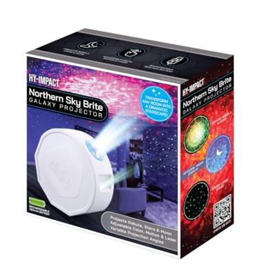 Galaxy projector met sterren, maan en noorderlicht