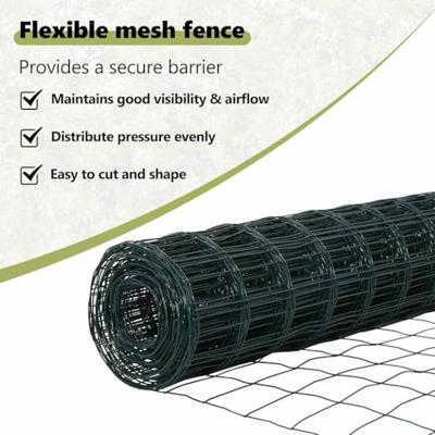 VidaXL Hek met paal groen 0,8 x 25 m staal en pvc