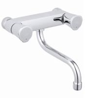 Grohe Costa L wand keukenkraan met onderuitloop Chroom - thumbnail
