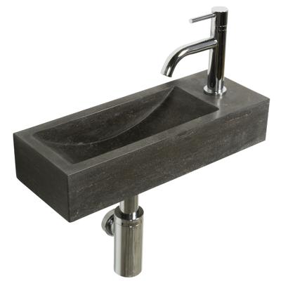 Fonteinset Natuursteen Tulip 40x15x8 cm Rechthoek (kraangat rechts) Fonteinset Natuursteen Tulip 40x15x8 cm Rechthoek (kraangat rechts)