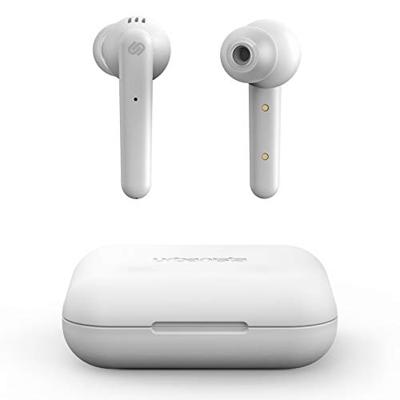 Urbanista Paris True Wireless Oortelefoon 20u speeltijd draaloze oplaadcase en bluetooth 5.0, ruisonderdrukkende koptelefoon met touch controls, ingebouwde microfoon, compatibel met Android en iOS - wit