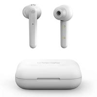 Urbanista Paris True Wireless Oortelefoon 20u speeltijd draaloze oplaadcase en bluetooth 5.0, ruisonderdrukkende koptelefoon met touch controls, ingebouwde microfoon, compatibel met Android en iOS - wit - thumbnail