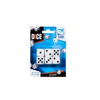 Dobbelstenen wit: 6 stuks (0608003) - thumbnail