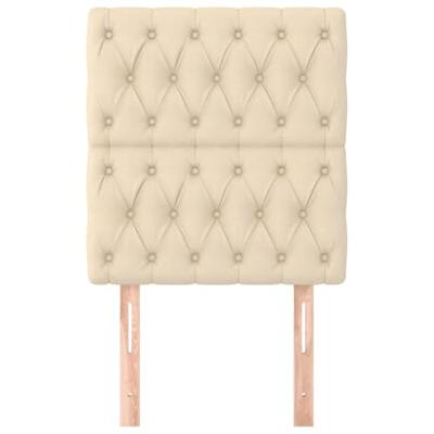 Hoofdborden 2 st 80x7x78/88 cm stof crmekleurig Hoofdborden 2 st 80x7x78/88 cm stof crmekleurig